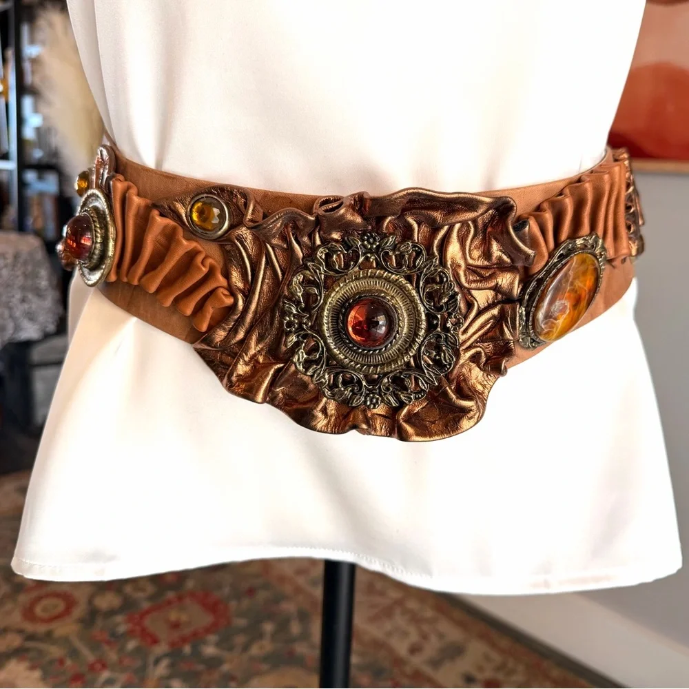 Vintage Leatherock Nina Arjani Leather Belt